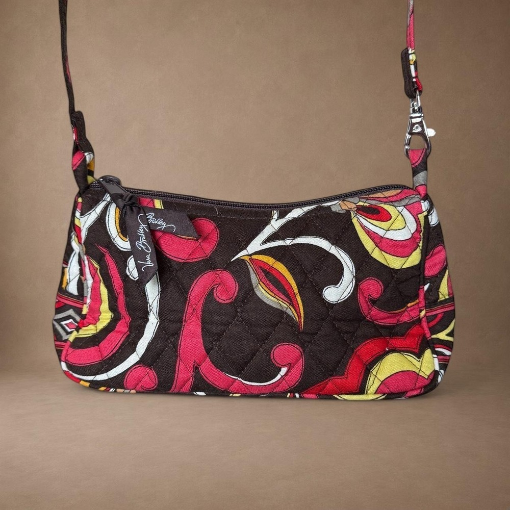 Vera Bradley Puccini Convertible Crossbody Shoulder Bag Retired Quilted Cotton